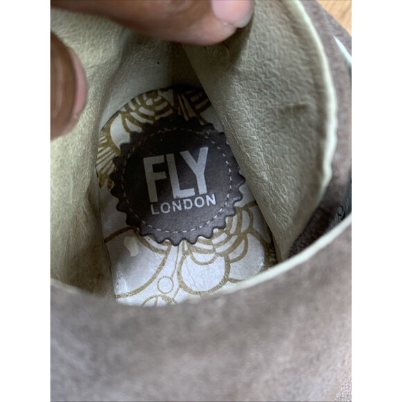 Fly London Yema Women’s EU 38 US 7.5 Ankle Bootie Wedge Heel Laced Back - Picture 16 of 16